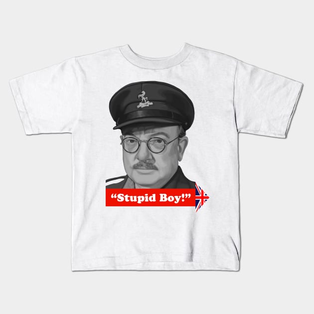 Stupid Boy! Kids T-Shirt by jomorley